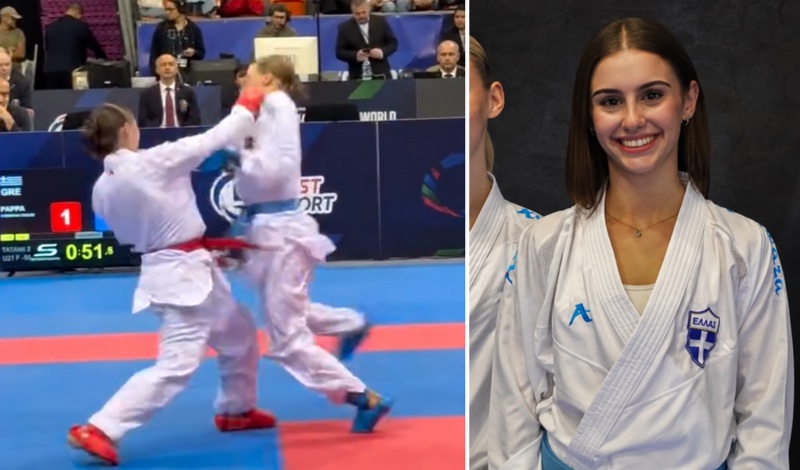 christina pappa karate pagkosmia protathlitria