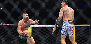 conor mcgregor max holloway ufc 329 stop small