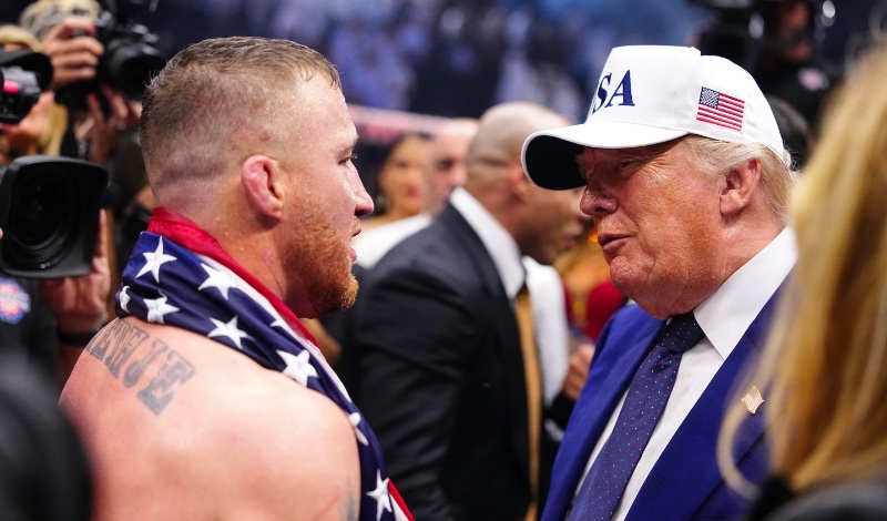 justin gaethje donald trump 3