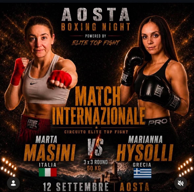 marianna xysolli marta masini aosta boxing night