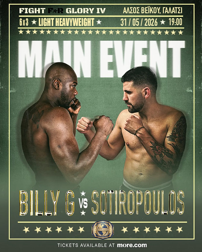 billy g sotiropoulos fight for glory 4