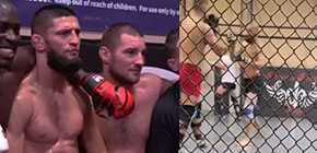 sean strickland sparring khamzat chimaev small