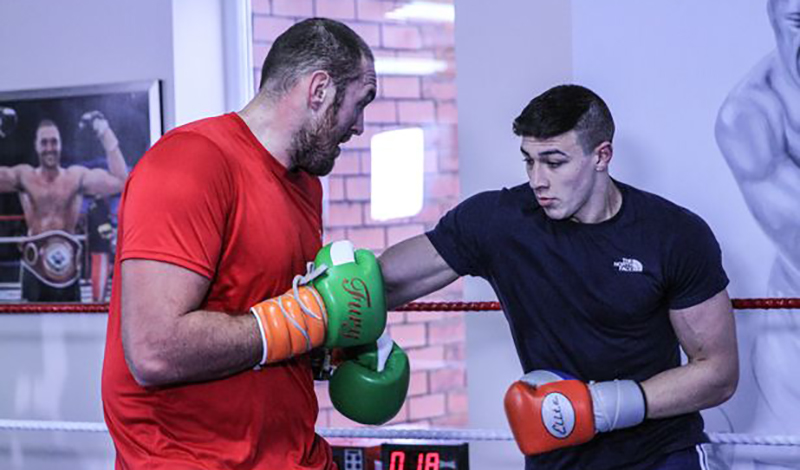 Tommy Fury Spars With His Brother Tyson Fury