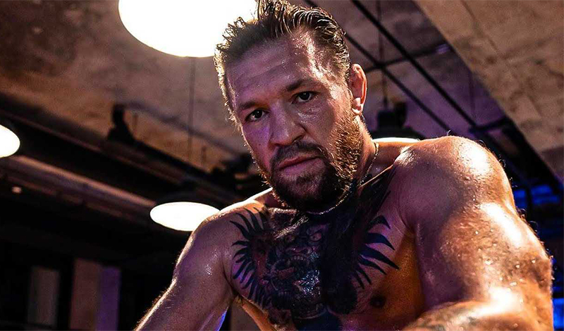 conor mcgregor leg kicks shadowboxing