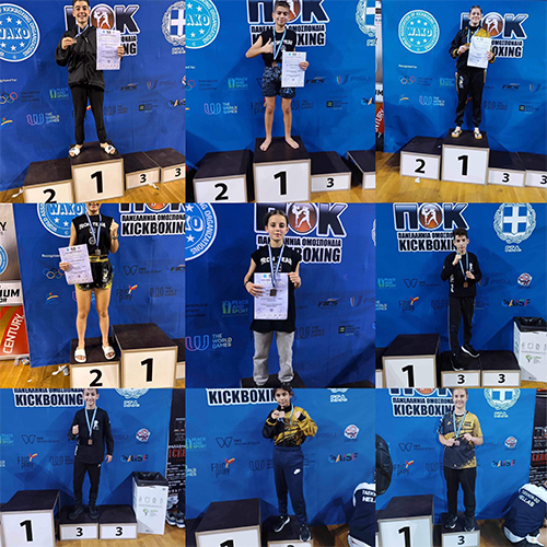 iron team agias varvaras panellinio kickboxing 2023