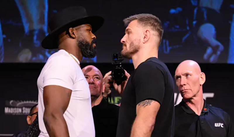 jon jones stipe miocic staredown