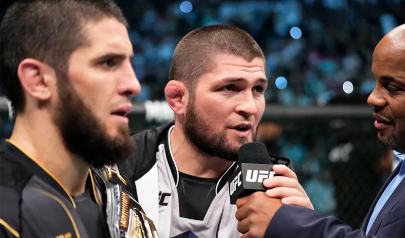 khabib nurmagomedov islam makhachev dustin poirier