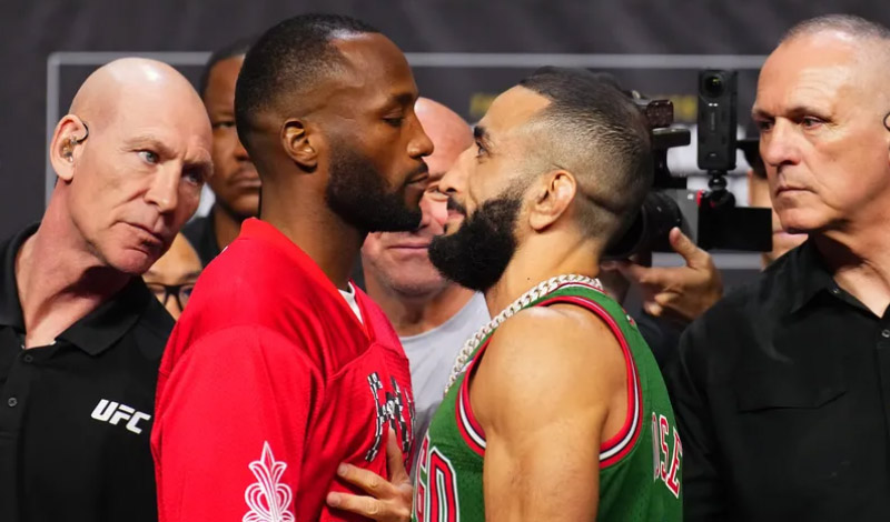 leon edwards belal muhammad ufc 304 face offs