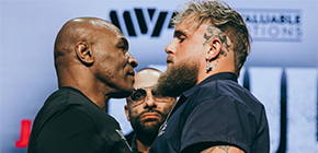 mike tyson jake paul face off small