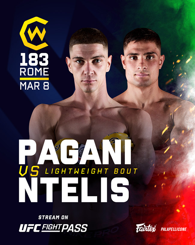 ntelis vs pagani cage warriors afisa