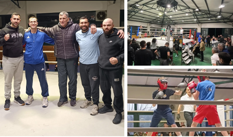 panellinios boxing diasyllogiko sparring ianouarios 2025 foto