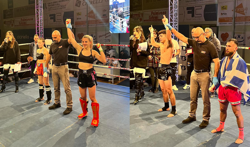 Μαρία Νέλλα και Χρήστους Πλουμπής στο Enjoy the Fight της Ιταλίας