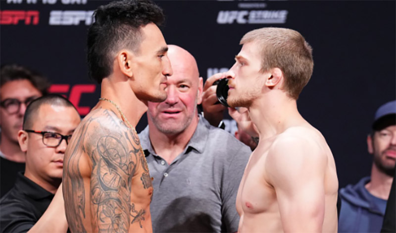 max holloway arnold allen staredown