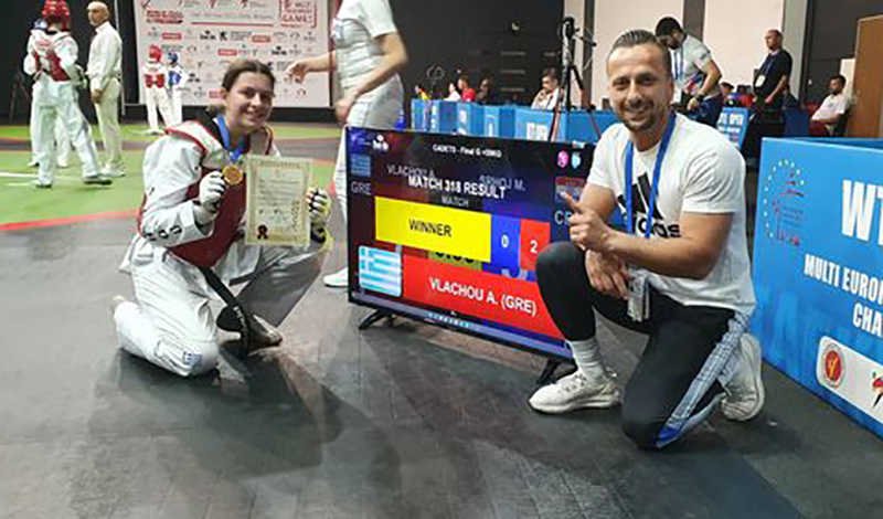 nikos kakarelis pagkosmio taekwondo