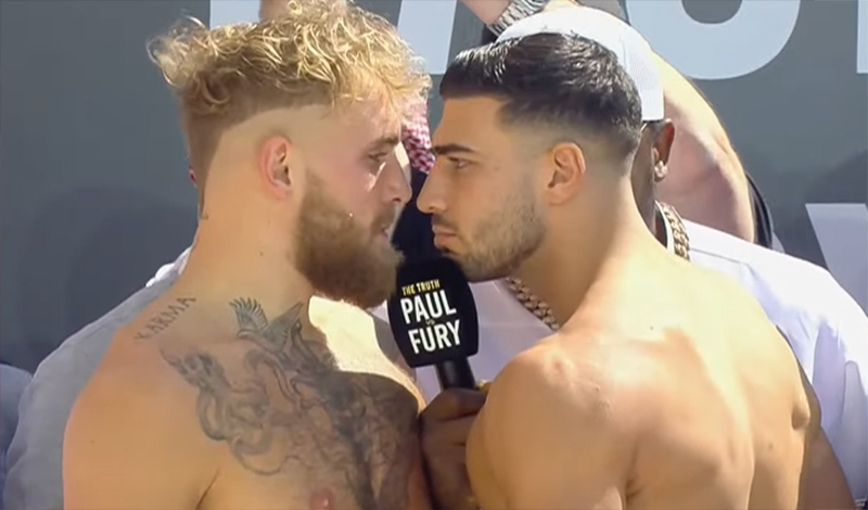 tommy fury jake paul staredown