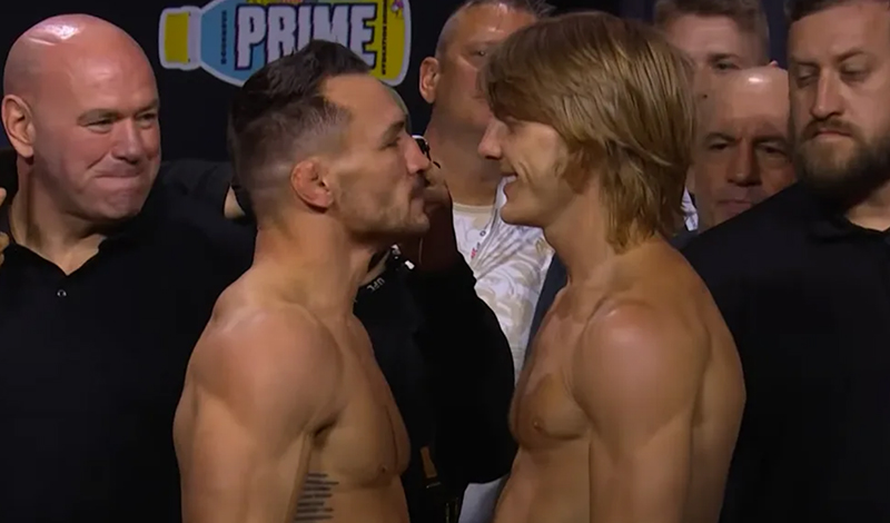 chandler pimblett ufc 314 staredown