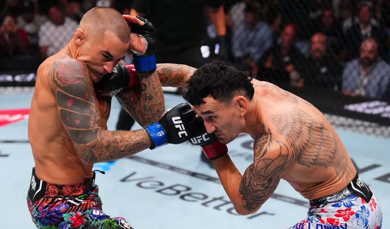 dustin poirier max holloway ufc 318