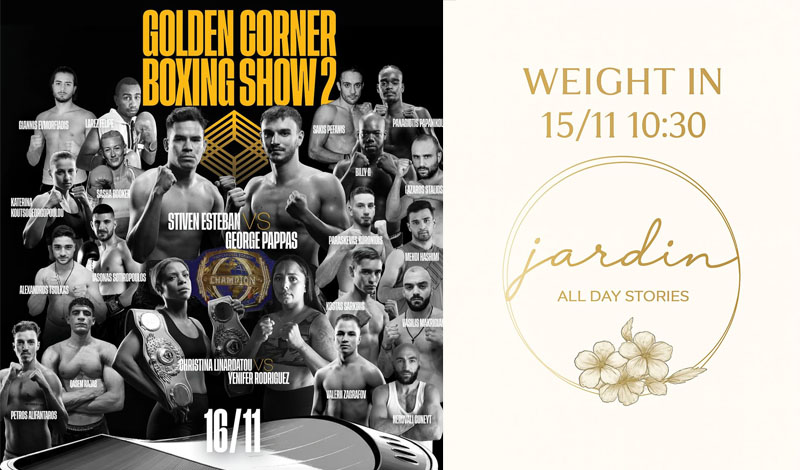 golden corner boxing show 2 weight in