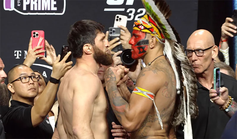 magomed ankalaev alex pereira 2 staredown